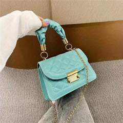 Quilted Detail Shoulder Bag Solid Satchel Handbag For Work