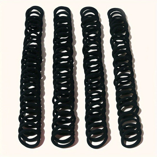 100pcs Non Slip Hair Tie Ponytail Holder Elastic Hair Accessory