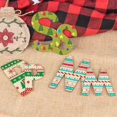 52pc DIY English Letter Decorative Wooden Pieces Self-pasted Shooting Props