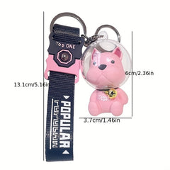 Creative Space Law Fighting Dog Key Chain For Men