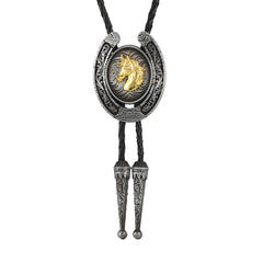 Novelty Metal Necktie Necklace Animal Ox Head Horse Head Eagle Head