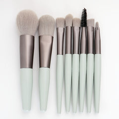 8 Pcs Portable Soft Makeup Brushes Set Multicolor With Bag