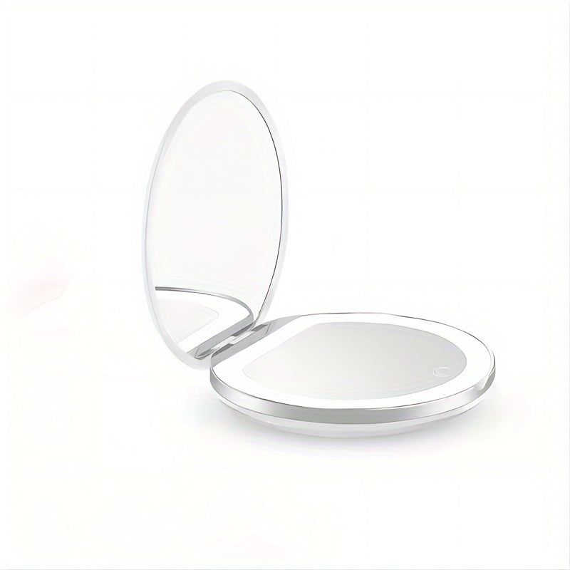 LED Vanity Mirror 2X Magnification Double Sided Foldable Makeup Mirror