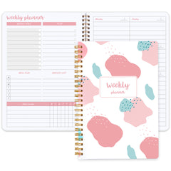 Undated Daily Weekly Planner Notebook With Habit Tracker To Do List And Goals