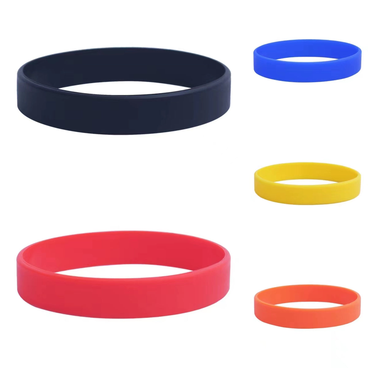 5 pcs Basketball Silicone Wristbands for Fans and Parties