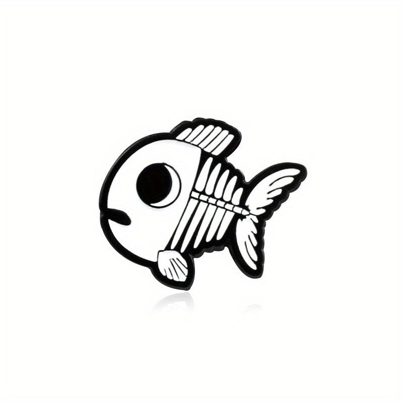 Mermaid Doll & Small Fish Baby Brooch Jewelry