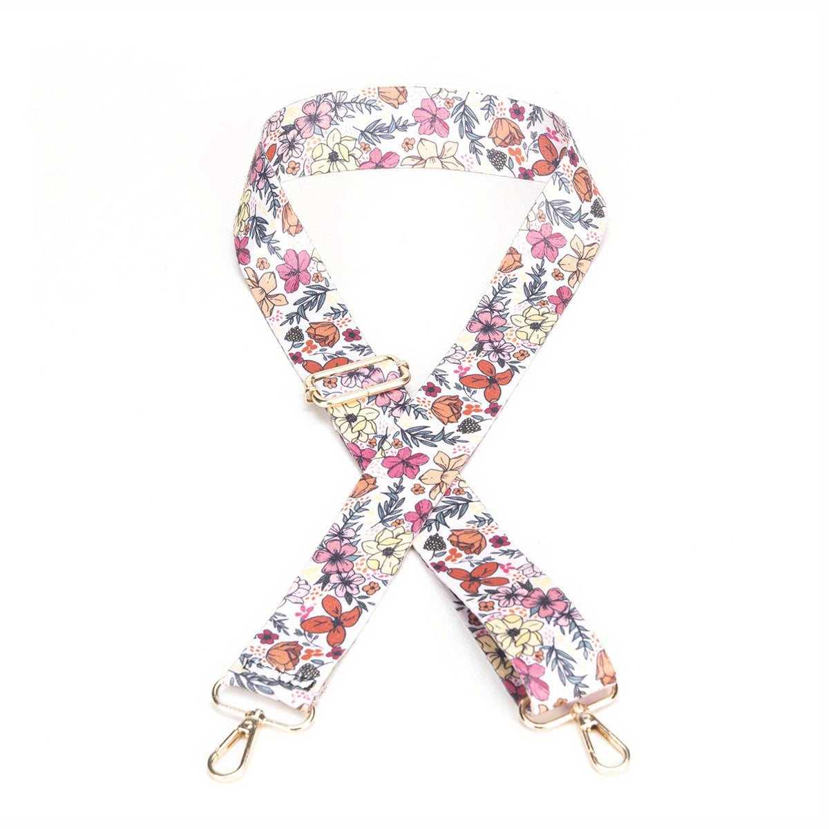 Colorful Floral Shoulder Strap Ethnic Style Wide Purse & Guitar Strap