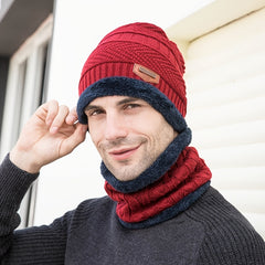 3pcs Winter Warm Knitted Wool Set for Women
