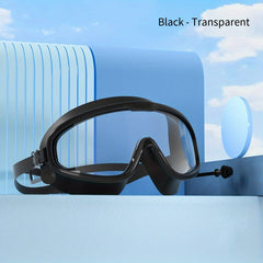 Waterproof Anti-fog HD Swimming Goggles for Men and Women - Large Frame