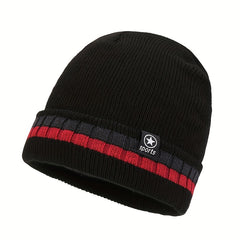 Winter Knitted Beanie Hat Fleece Lined Thermal Cap