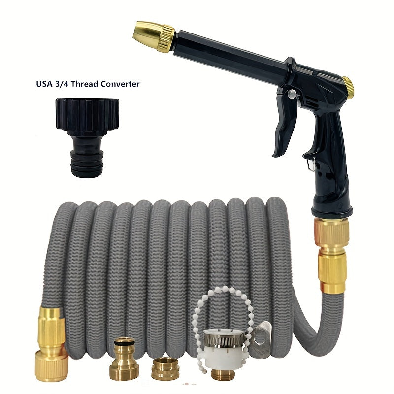 High Pressure Car Wash Water Gun Telescopic Hose Foam Set