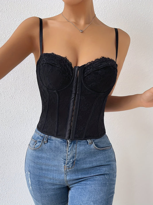 Sweetheart Neck Corset Strap Top for Summer Women's Clothing