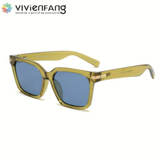 VIVIENFANG Rectangular Polarized Sunglasses Unisex Shades UV Protection