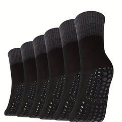 6 Pairs Women's Non-slip Yoga Pilates Socks Comfortable Breathable