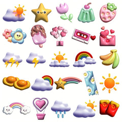 50pcs Cartoon 3D Graffiti Stickers for Notebook Computer Helmets DIY Han