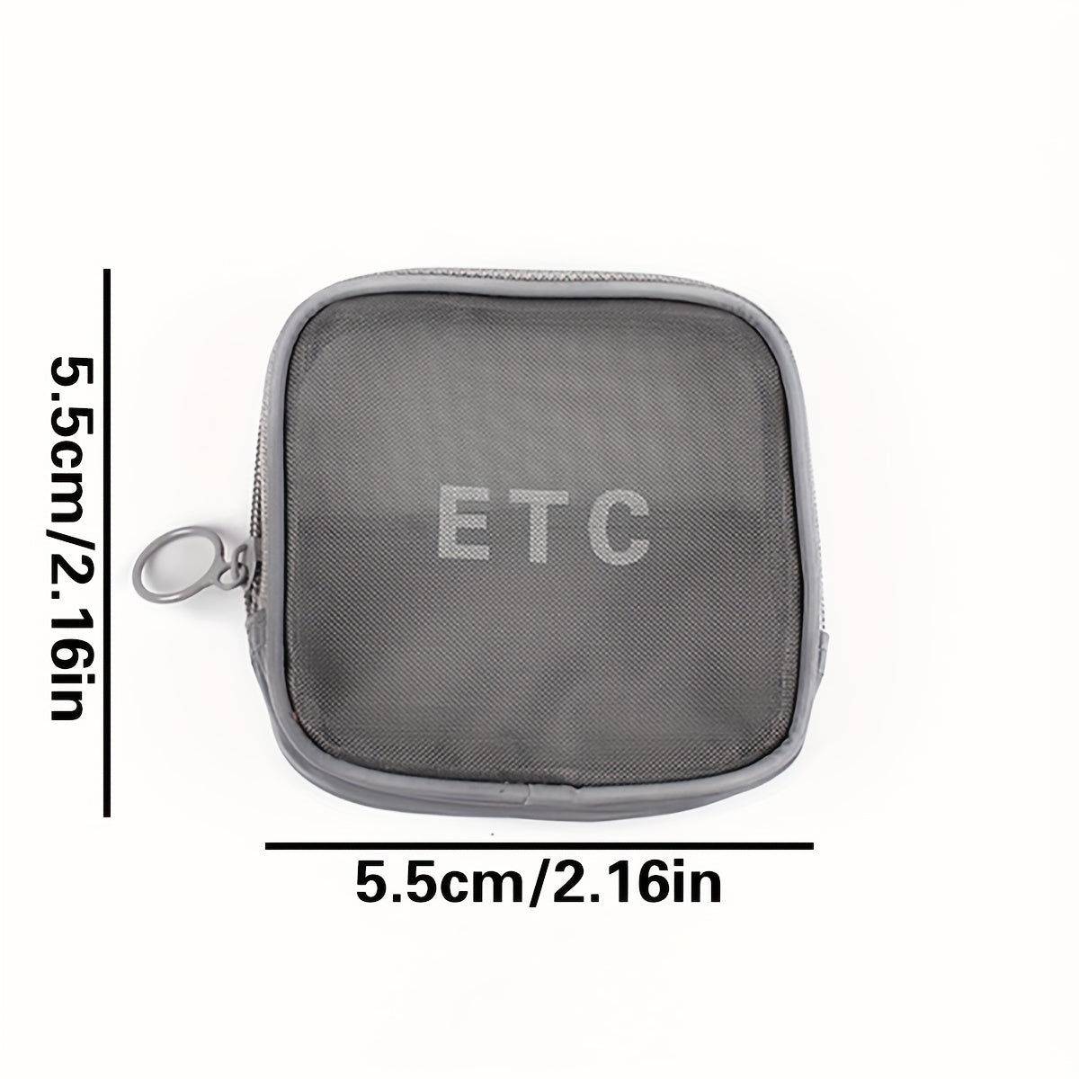 1PC Travel Storage Bag Makeup Toiletry Wash Mini Mesh Zipper Pouch