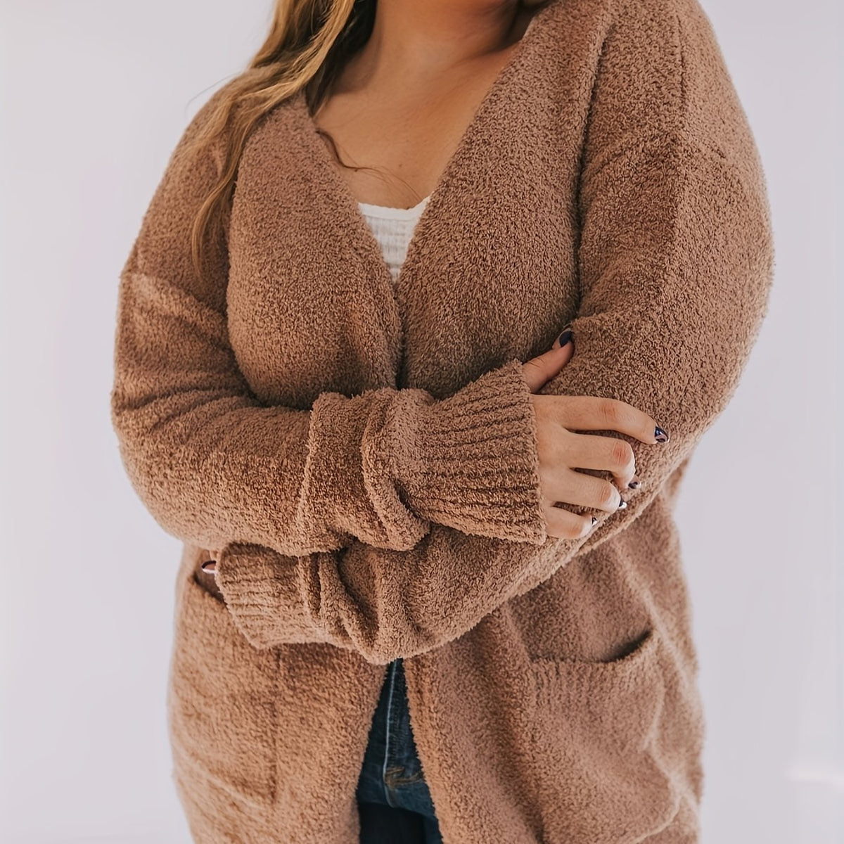  Women's Long Sleeve Open Front Cardigan