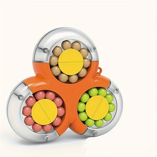 Triangular Rotating Magic Bean Puzzle Toy