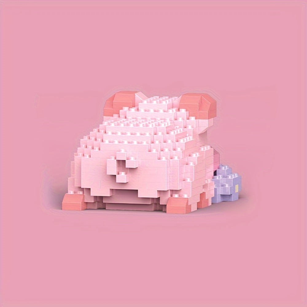 Animal Building Blocks Pig Model Assembled Toy