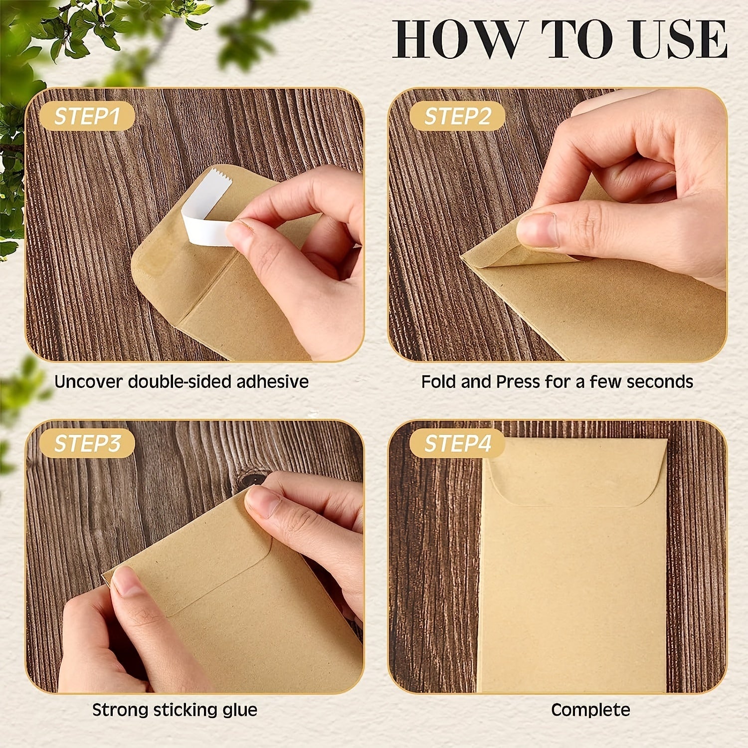 Seed Storage Organizers 20pcs Resealable Seed Envelopes