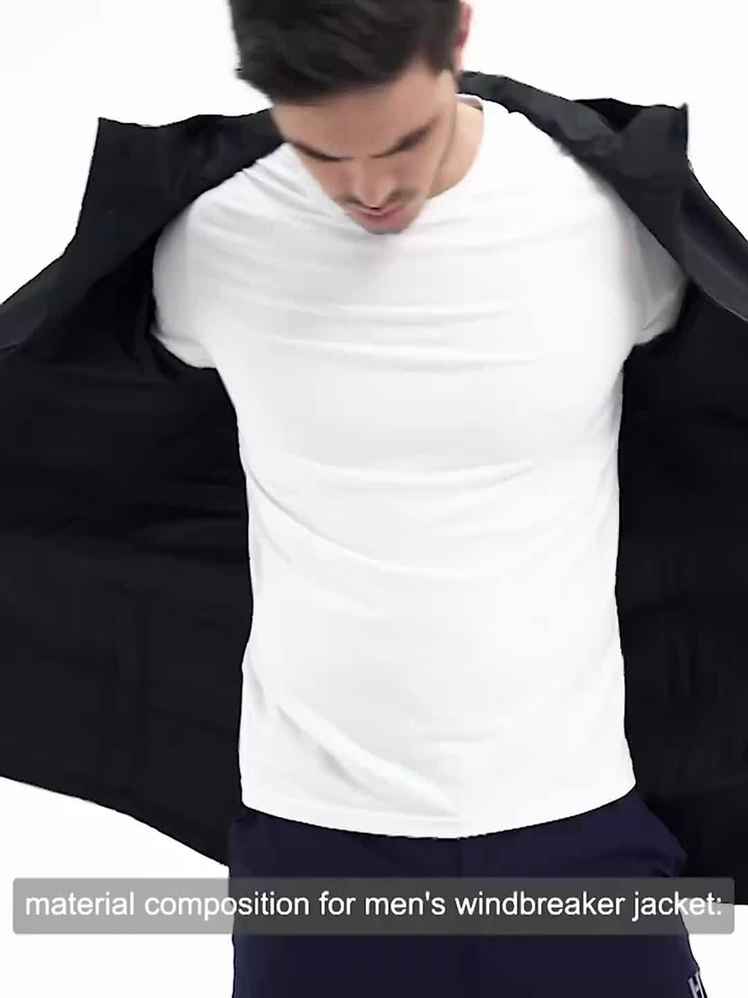 Men's Waterproof Hooded Rain Jacket for Outdoor Activities