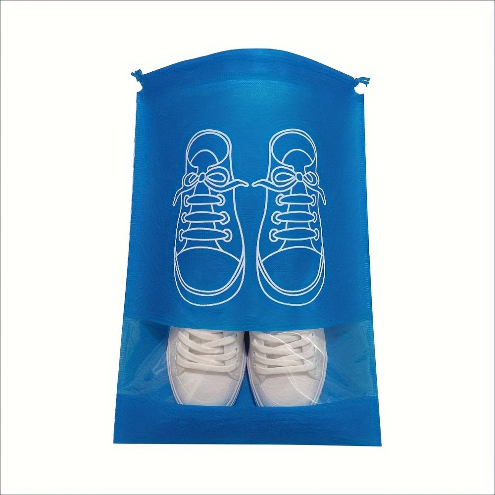 Portable Shoe Drawstring Storage Bag Non Woven Fabric Shoe Bag Dust Proof