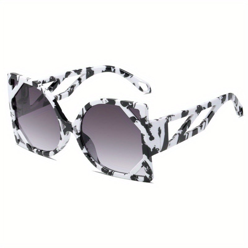 Y2K Oversized Hollow Sunglasses Gradient UV400