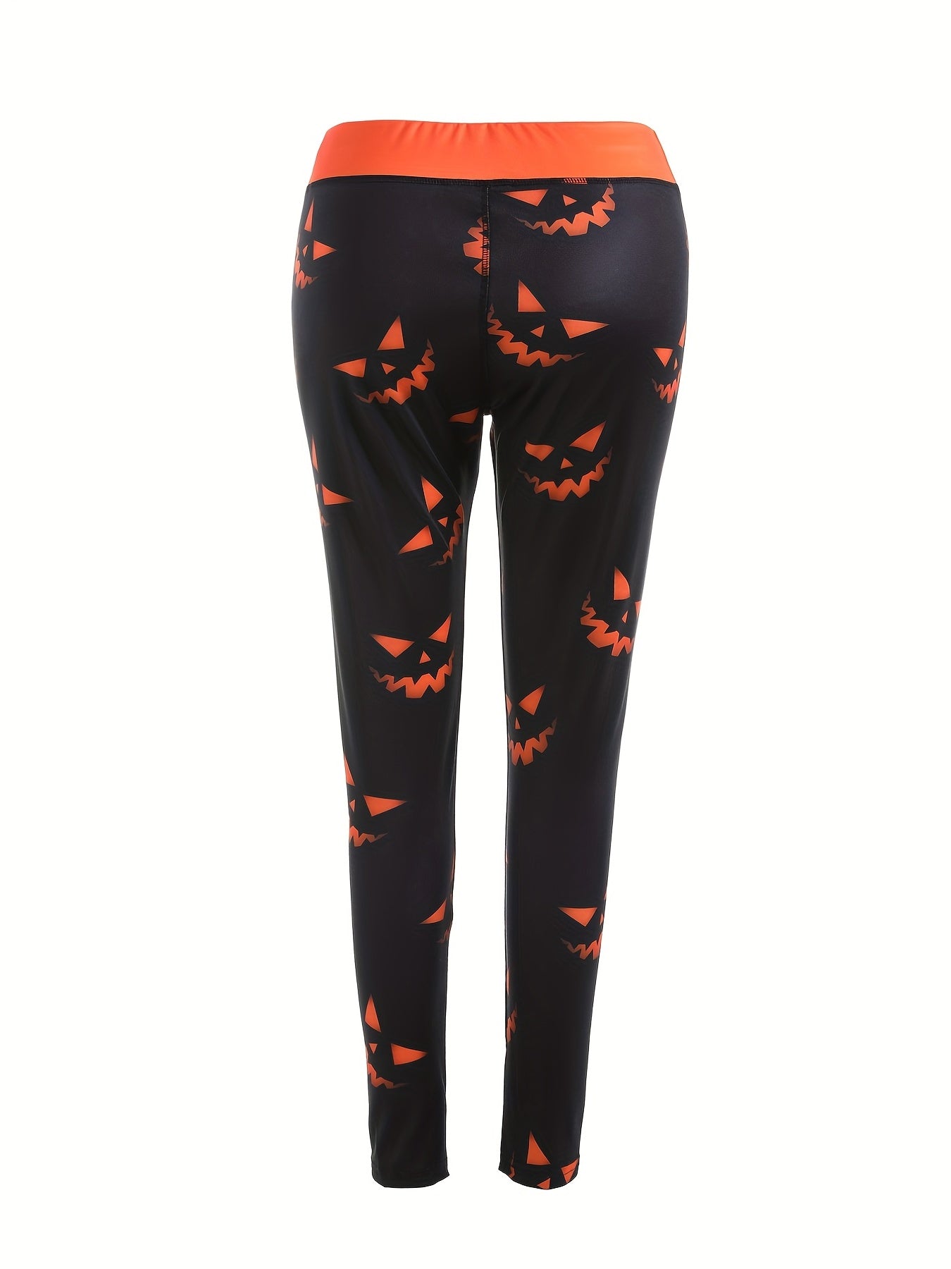 Halloween Print Skinny Leggings High Waist Stretchy Leggings