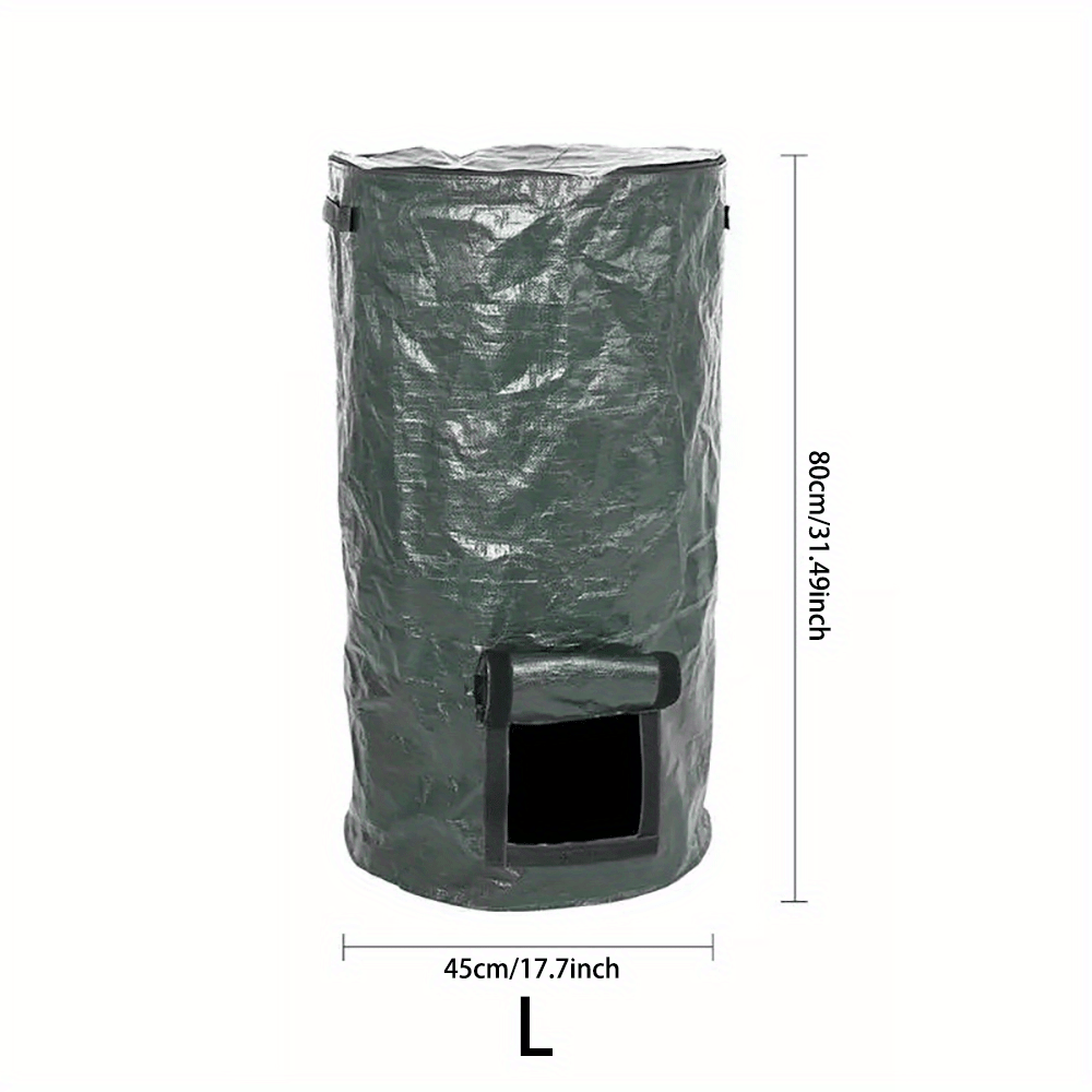 Large Lawn Garden Bag Compostable Heavy Garbage Bag Reusable