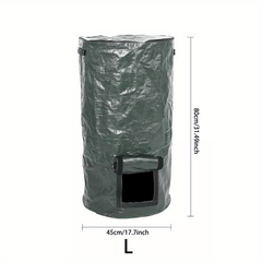 Large Lawn Garden Bag Compostable Heavy Garbage Bag Reusable