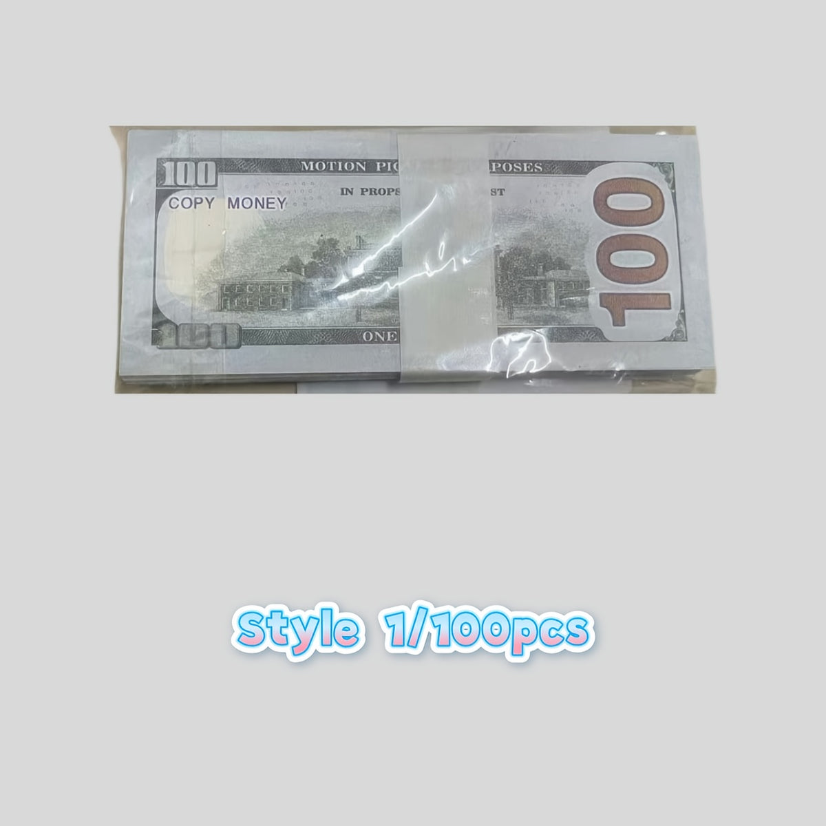 100pcs Realistic US Dollar Bills Film Props for Party Decorations