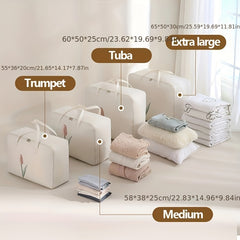 Tulip Print Moving Bag Moisture-proof Storage Bag