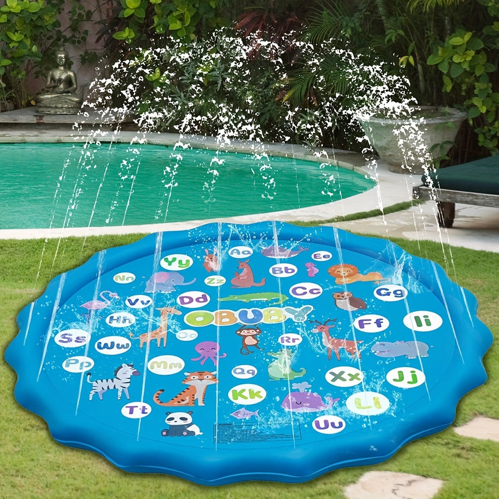 Alphabet Water Spray Pad for Kids - Inflatable Sprinkler Pool