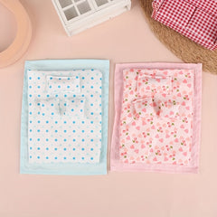 Mini Doll House Model Bedroom Scene Decorative Accessories Bedding Set