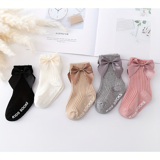 5pairs Baby Girls Kids Candy Floor Socks Non slip Breathable Comfy Socks