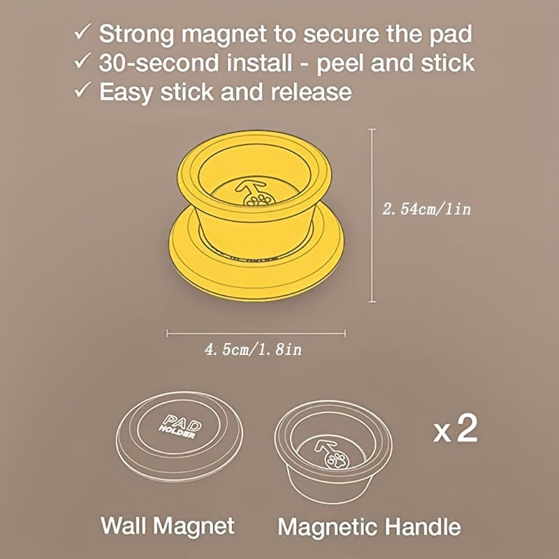 Portable Wall Magnet Pet Pee Pad Holders - Train Your Dog Easily