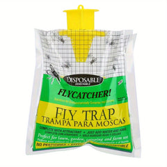 Outdoor Hanging Fly Trap with Bait Bag - Pest Control Garden Supplies