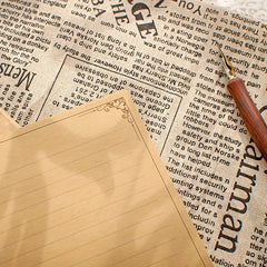 12pcs Vintage Stationary Paper And Envelopes Set