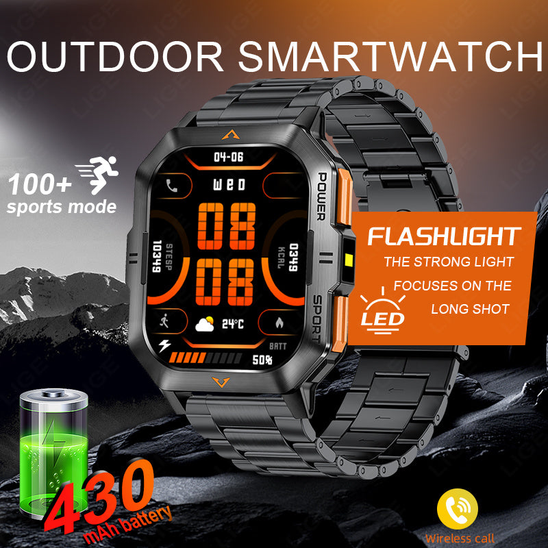 LIGE Spoprt Smartwatch 2.01 Inch HD Screen 100 Sports Modes