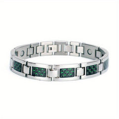 Magnetic Therapy Carbon Fiber Bracelet Stainless Steel Jewelry