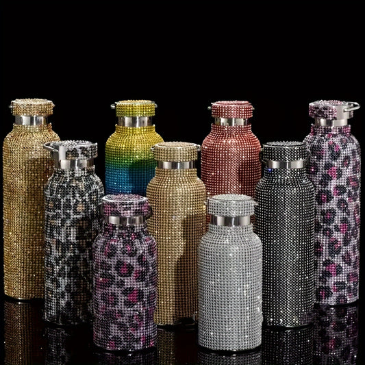 500ml Studded Vacuum Flask Insulated Water Bottle Travel Cup Hot Cold Beverages