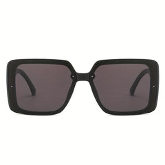 Large Square Sunglasses Rhinestone Decor Anti Glare UV400