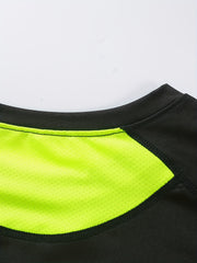 Men's Green Compression Shirt Long Sleeve for Workout