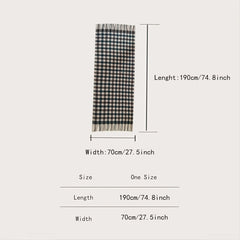 Winter Cashmere Plaid Thick Scarf Shawl