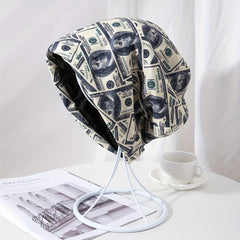 Men's Dollar Print Turban Hat Stacking Cap