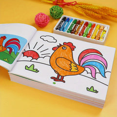 Animal Pattern Coloring Book with 52 Pages - Educational Drawing Supplies