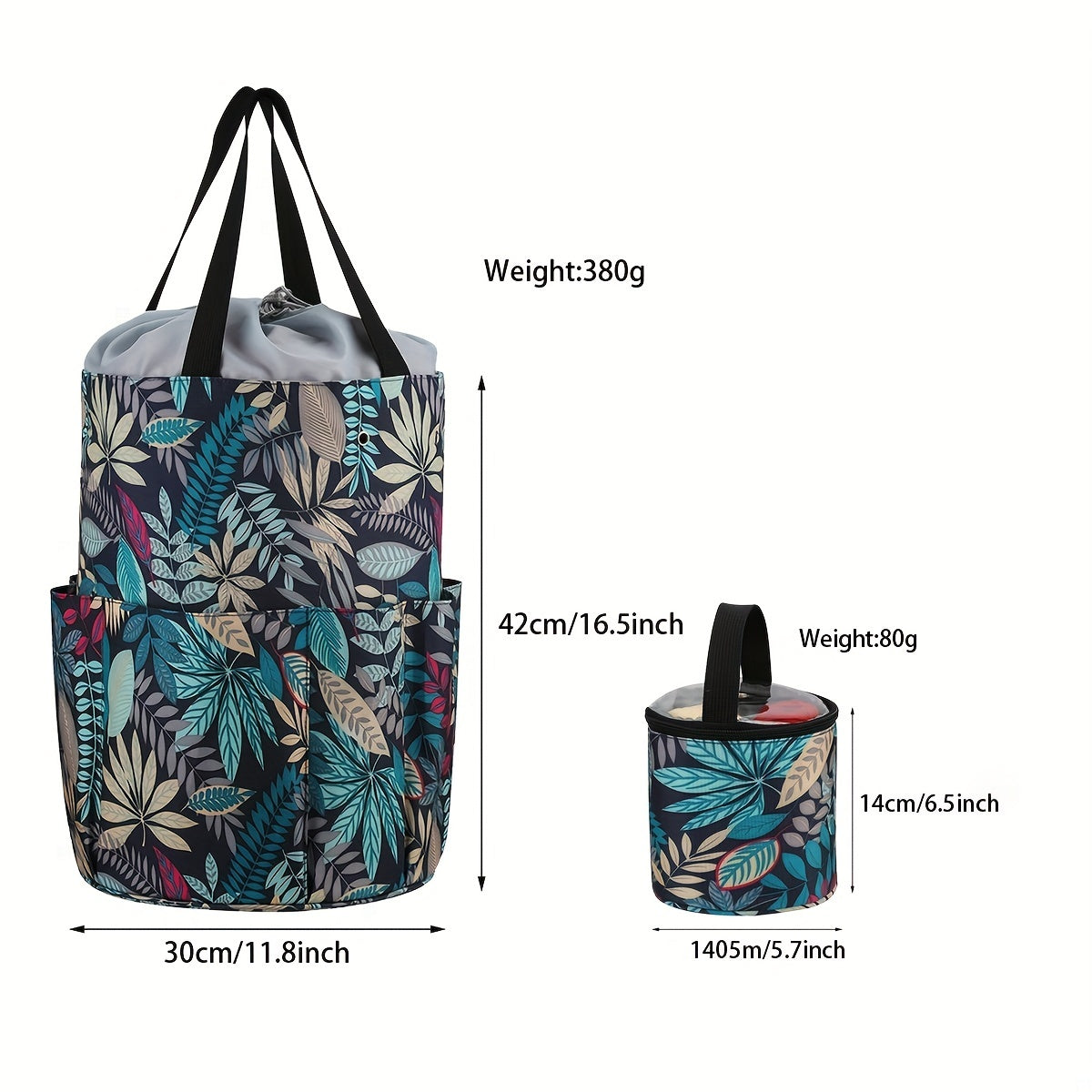 Yarn Bag Knitting Storage Crochet Tote Mini Drum Box 600D Oxford Fabric