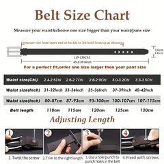 Casual Men's Leather Belt Retro Top Layer Cowhide Belt