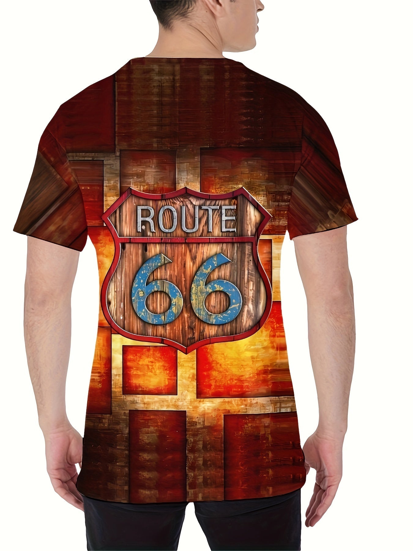 3D Print Tee Shirt Men's Casual Street Style Round Neck Summer Tee
