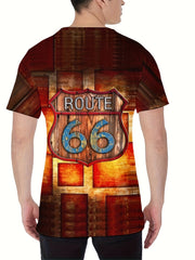 3D Print Tee Shirt Men's Casual Street Style Round Neck Summer Tee
